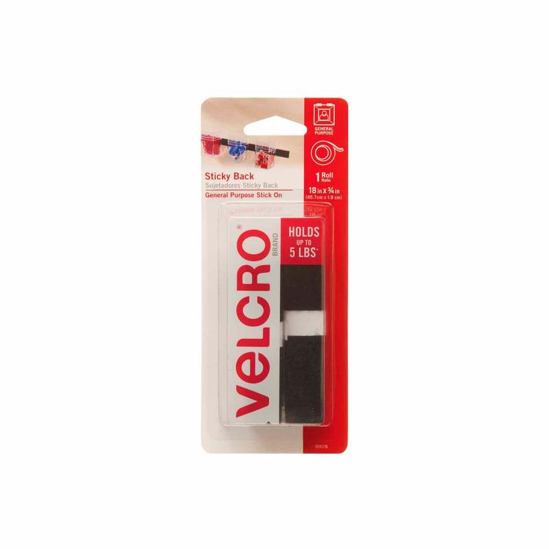 VELCRO Brand Sticky Back Tape 19 x 457mm Black