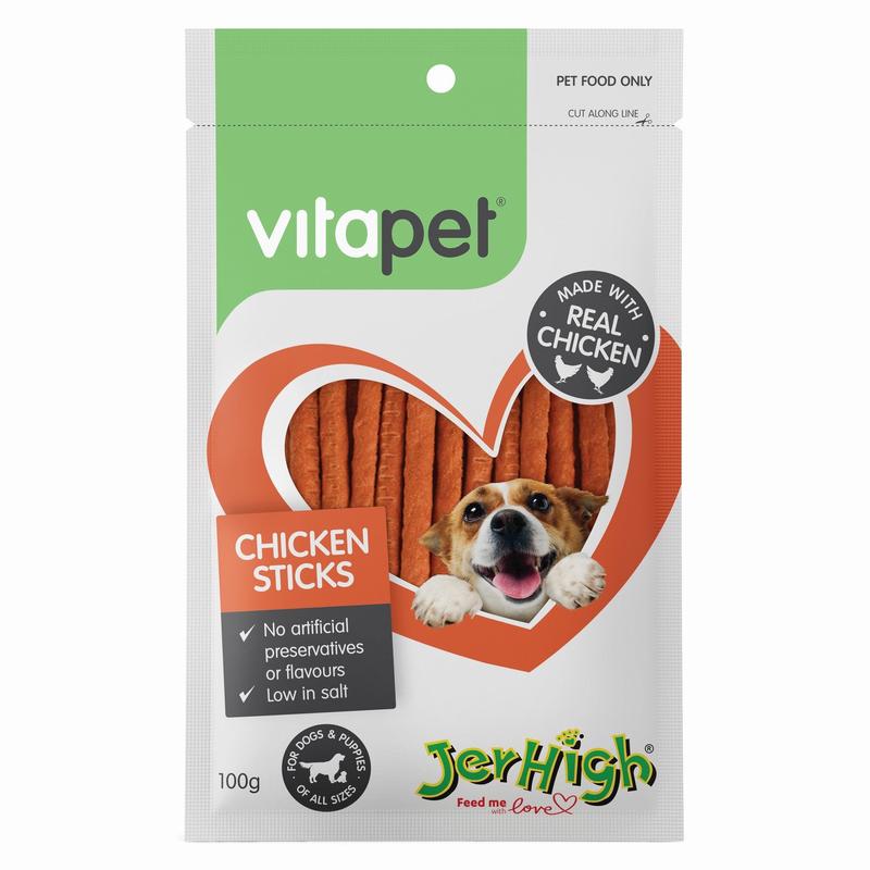 Vitapet Jer-High Chicken Sticks 100g