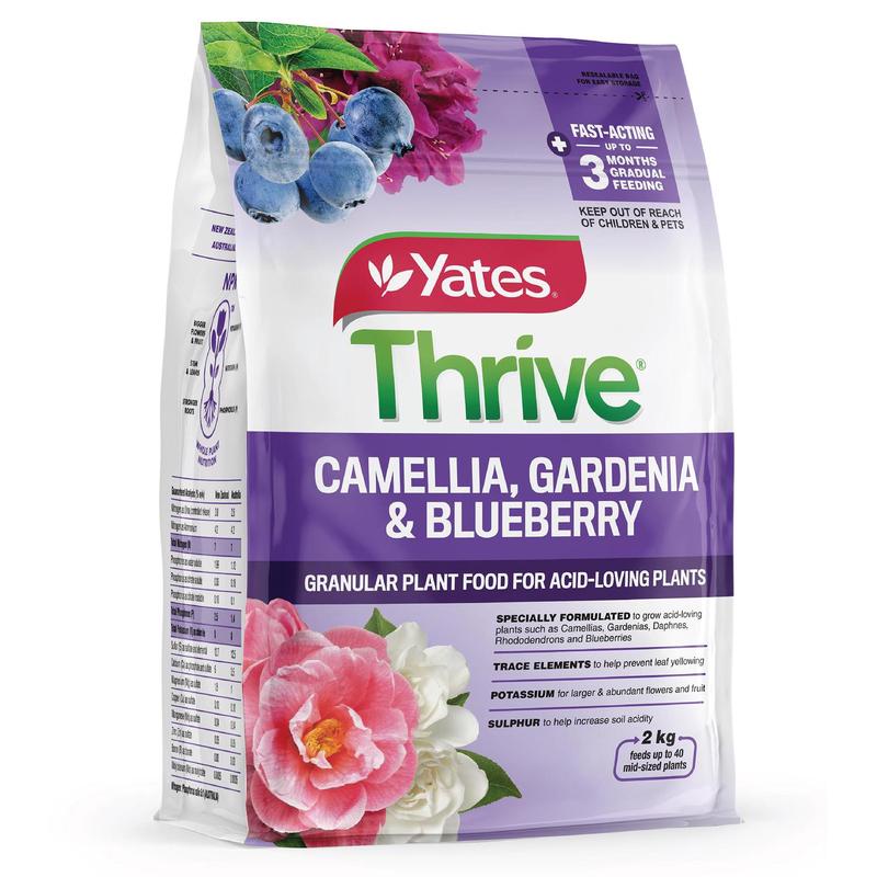 Yates Thrive Camellia, Gardenia & Blueberry Fertiliser Granules 2kg