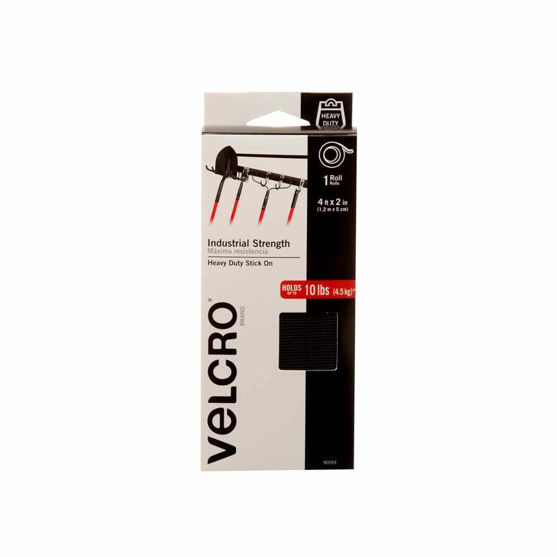 VELCRO Brand Industrial Strength Tape 50mm x 1.2m Black