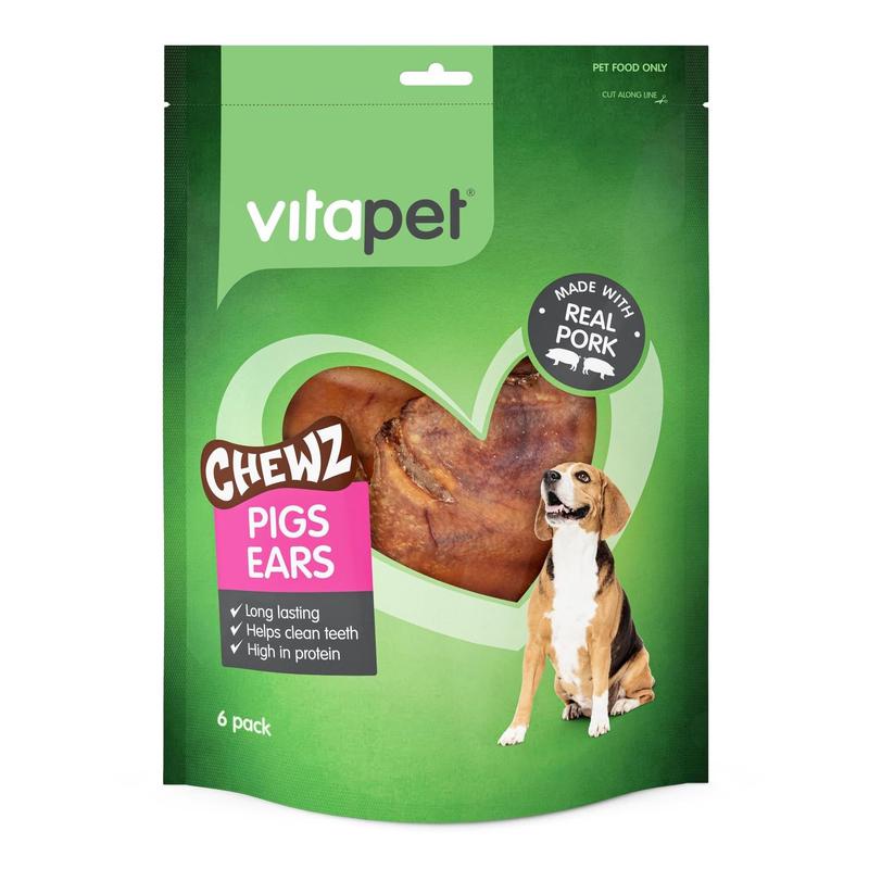Vitapet Chewz Dog Pigs Ears 6 pack