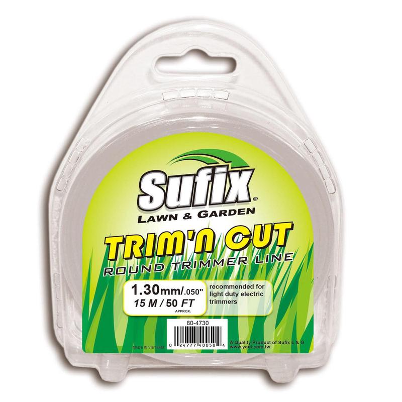 Sufix Trim\'n Cut Premium Round Nylon Trimmer Line 15m Clear