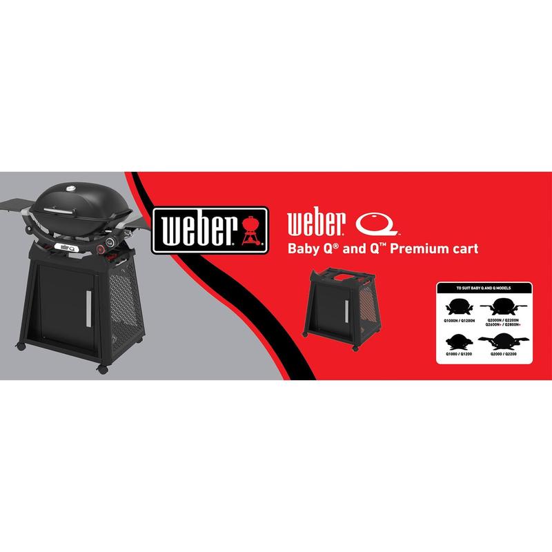 Weber Premium Cart for Q & Baby Q N Series Black