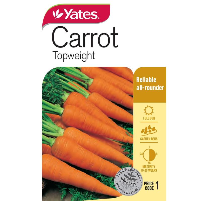 Yates Vegetable Seed Carrot \'Topweight\'