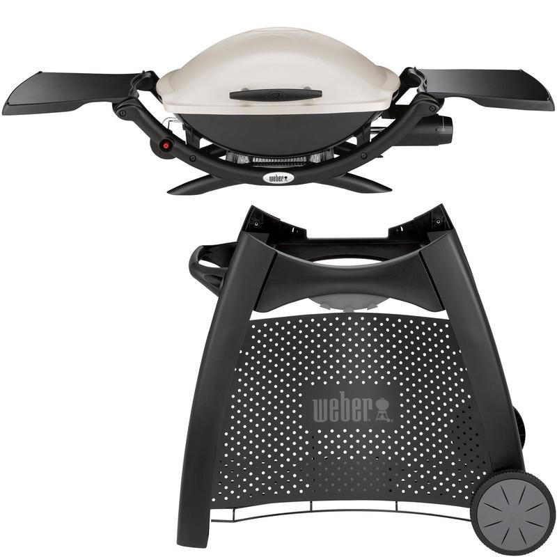 Weber Q 2000 LPG BBQ with Cart Titanium
