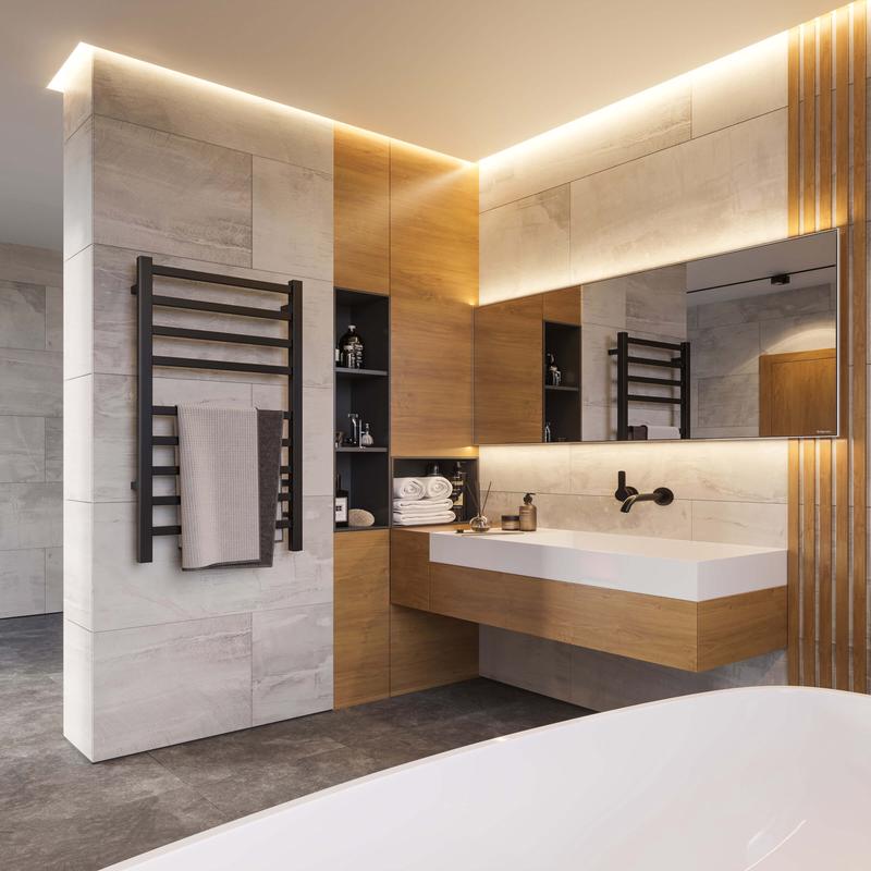 24\"x40\" Kontour Square Electric Towel Warmer