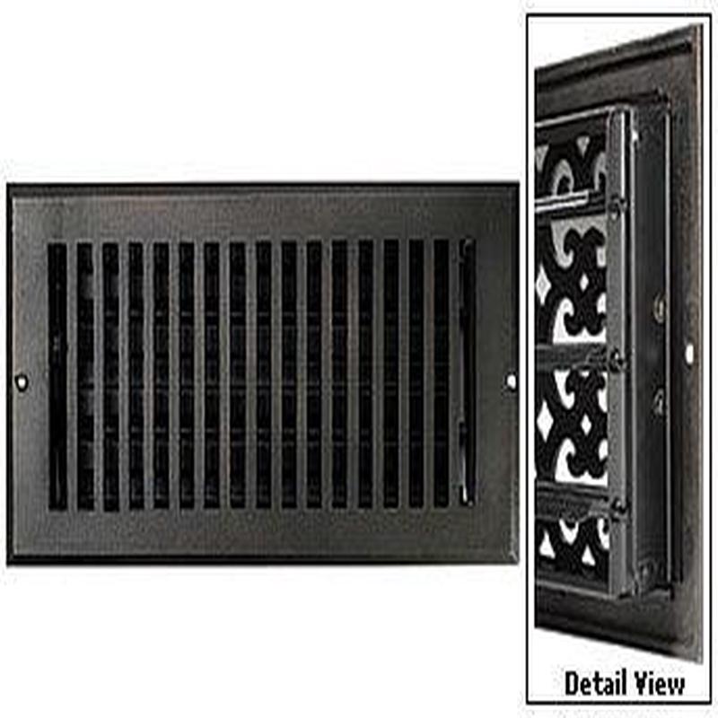 Hamilton Sinkler Decorative Cast Bronze Wall Register - 6x6in. (Bronze Patina) WVF606-BP