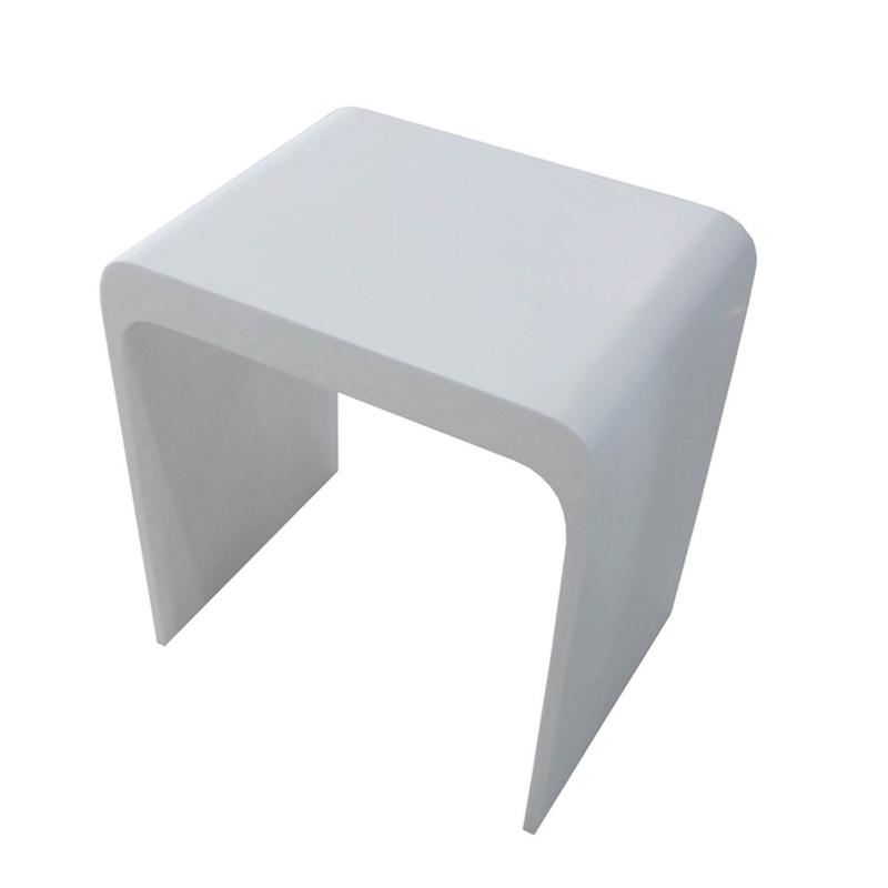 Shower Stool  Gloss White