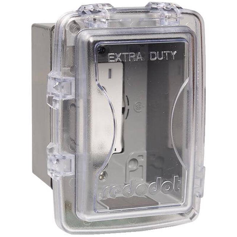 1 Gang Medium While-In-Use Weatherproof Extra Duty Clear Receptacle Cover