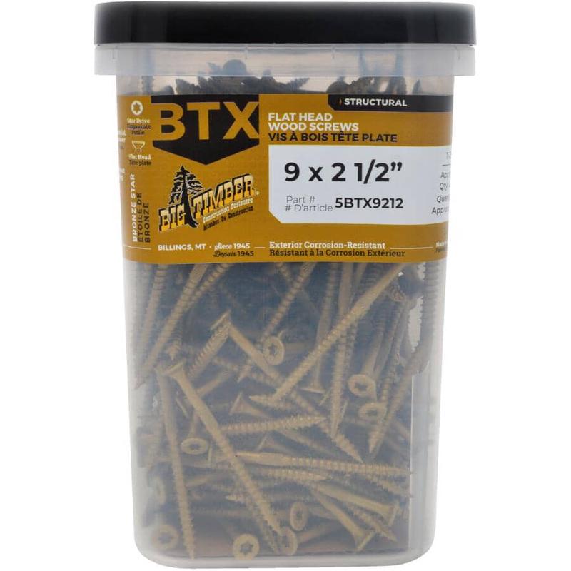 #9 x 2-1/2\" Bronze Star Drive Deck Screws - 5 lb Pack