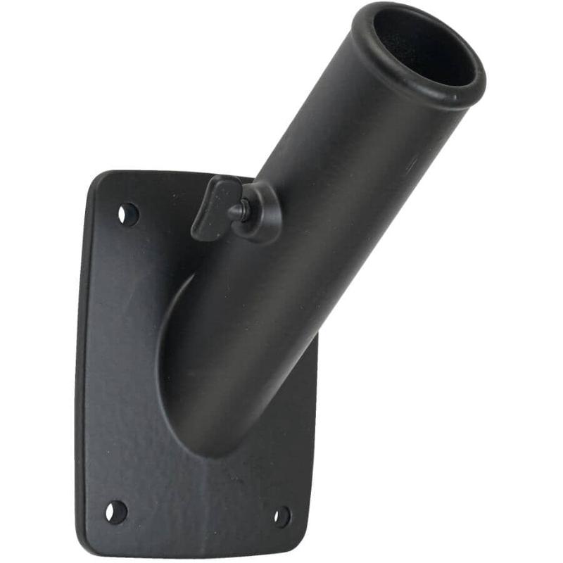 1\" Cast Aluminum Flagpole Bracket - Black