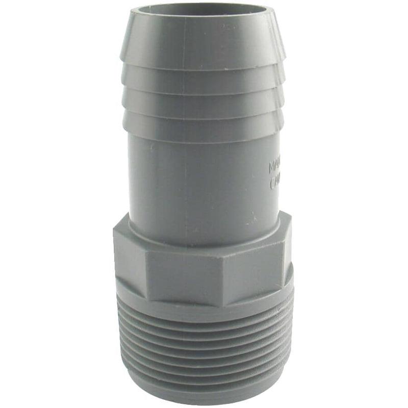 1\" Insert x 1\" MPT Poly Adapter