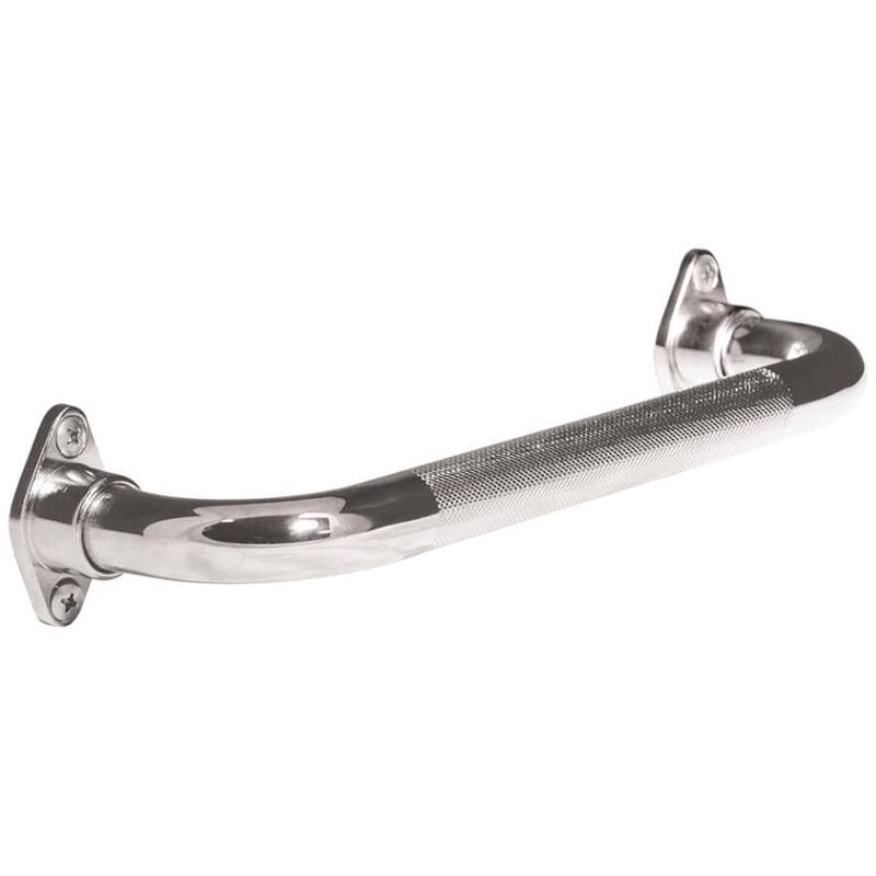 1\" x 24\" Knurled Grab Bar - Chrome