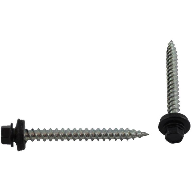 #10 x 2\" Black Roofing Screws - QC262, 400 Pack