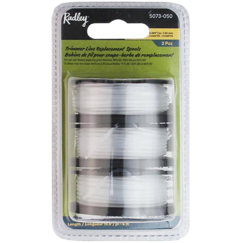 .065\" Replacement Trimmer Spool - 3 Pack