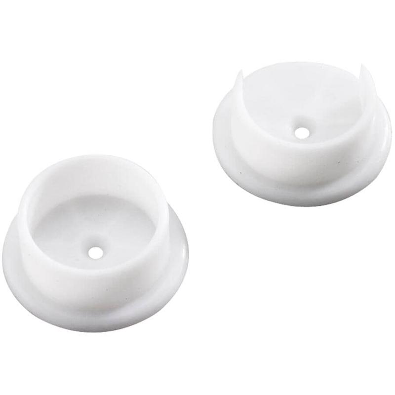 1 Pair 1-5/16\" White Pole Sockets