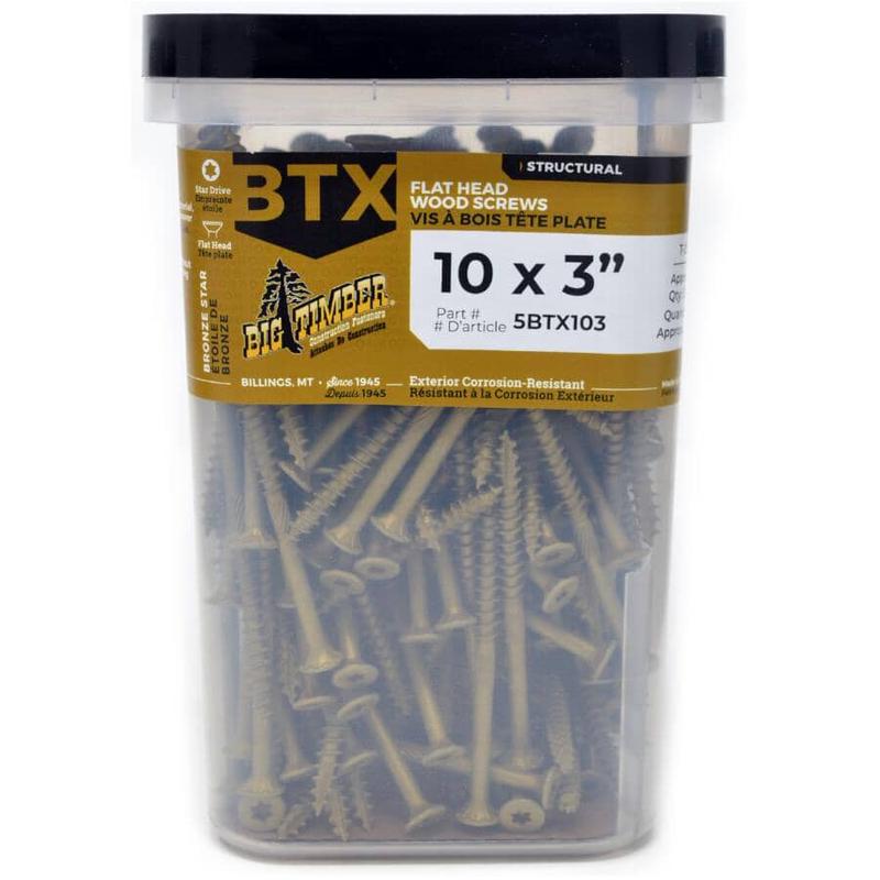 #10 x 3\" Bronze Star Drive Deck Screws - 5 lb Pack