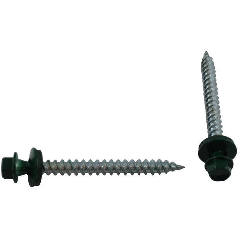 #10 x 2\" Brown Roofing Screws - QC326, 400 Pack