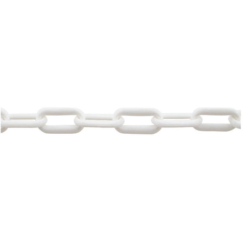 1\' x 2\" Plastic Chain - White