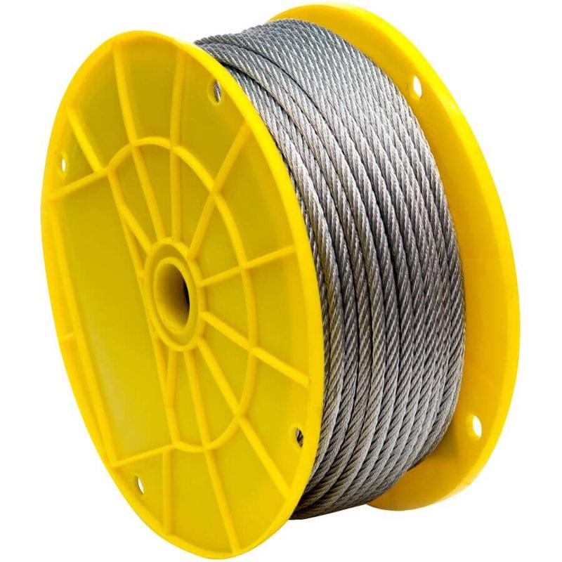 1\' x 1/4\" 7 x 19 Strands Galvanized Aircraft Cable