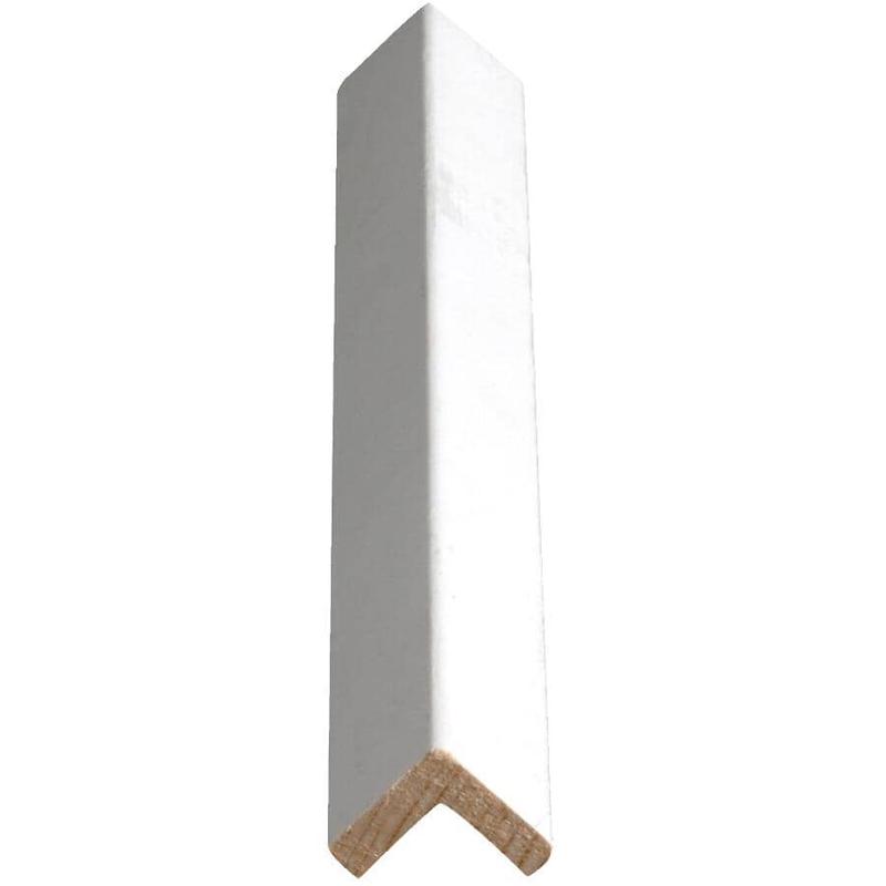 1\" x 1\" x 8\' Finger Jointed Pine Primed Outside Corner Moulding