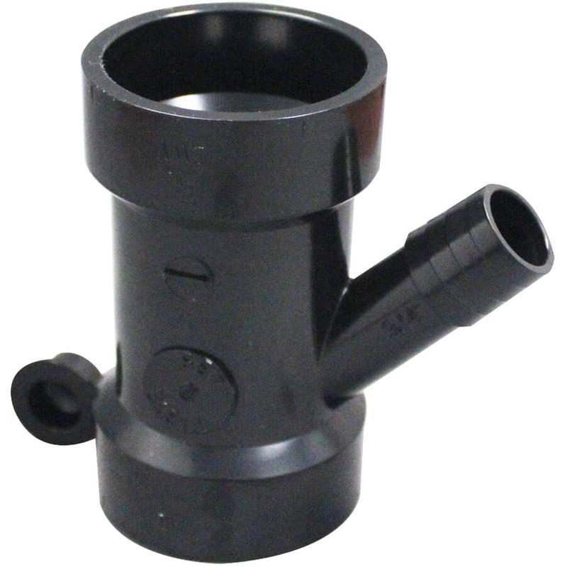 1-1/2\" Hub x 1-1/2\" Hub x 3/4\" Spigot ABS Dishwasher Wye