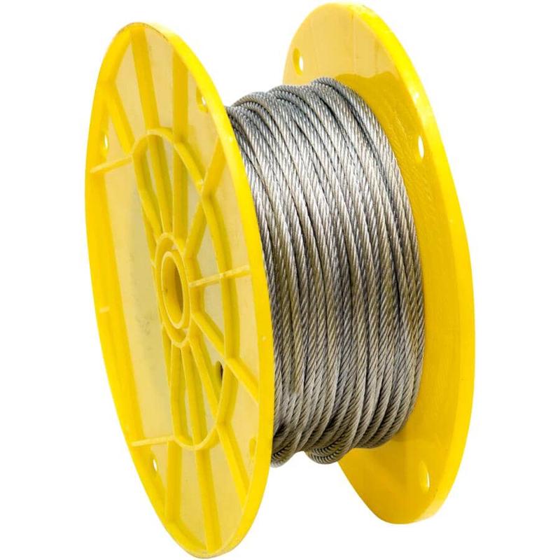 1\' x 1/8\" 7 x 19 Strands Galvanized Aircraft Cable