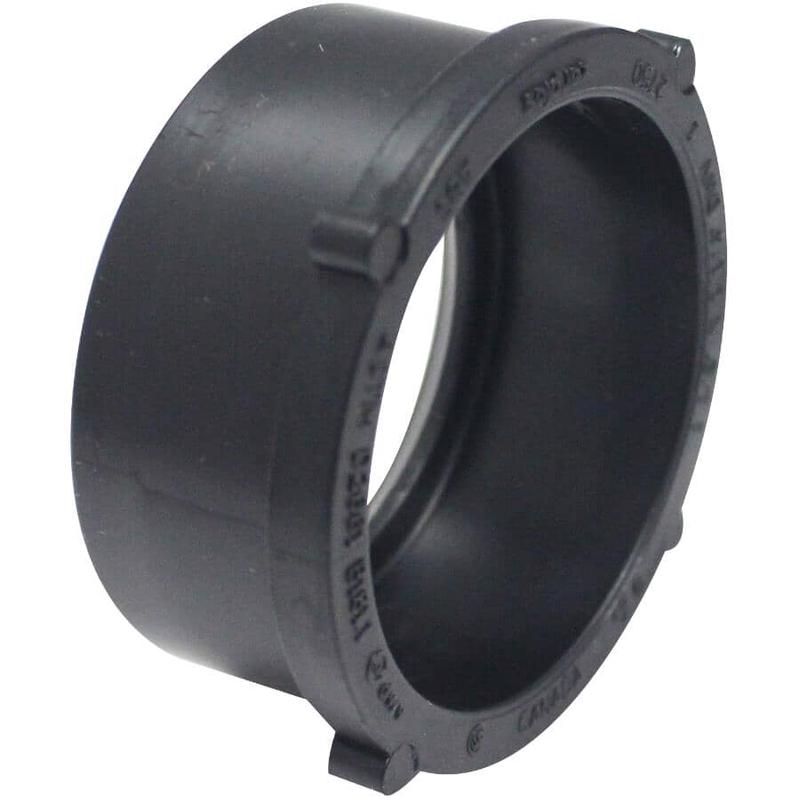 1-1/2\" Spigot x 1-1/4\" Hub ABS Flush Reducing Bushing