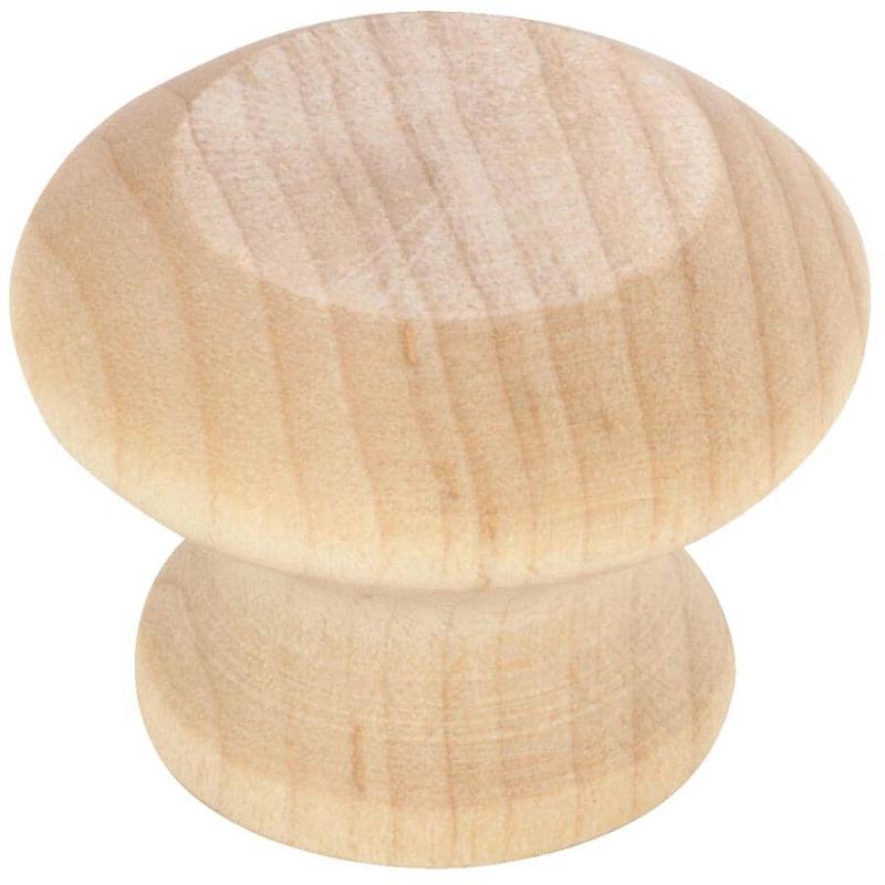 1-11/32\" Eclectic Cabinet Knob - Unfinished Maple