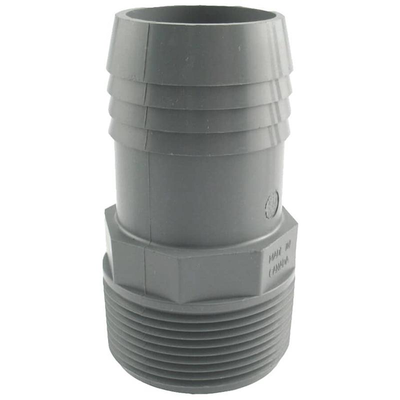 1-1/2\" Insert x 1-1/2\" MPT Poly Adapter