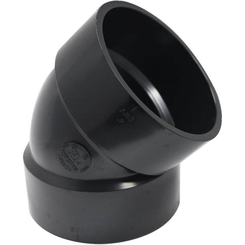 1-1/4\" Hub x Hub ABS 22.5 Degree Elbow