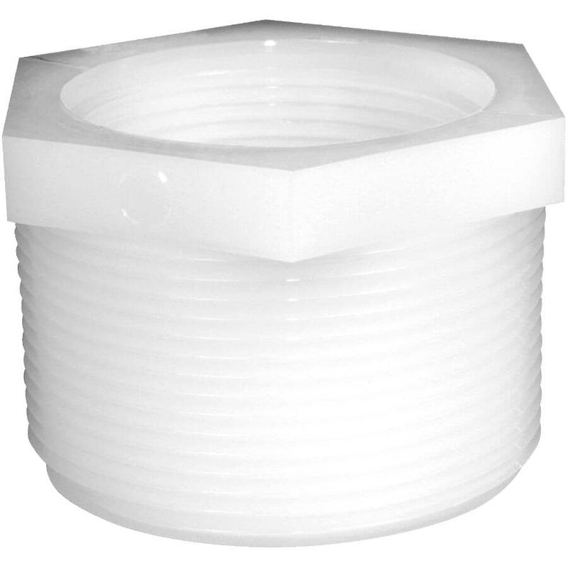 1\" MPT x 3/4\" FPT Nylon Reducer Bushing - 1 Pack