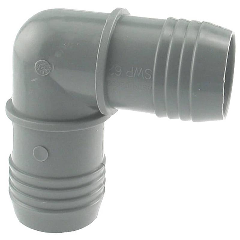 1-1/2\" 90 Degree Poly Insert Elbow