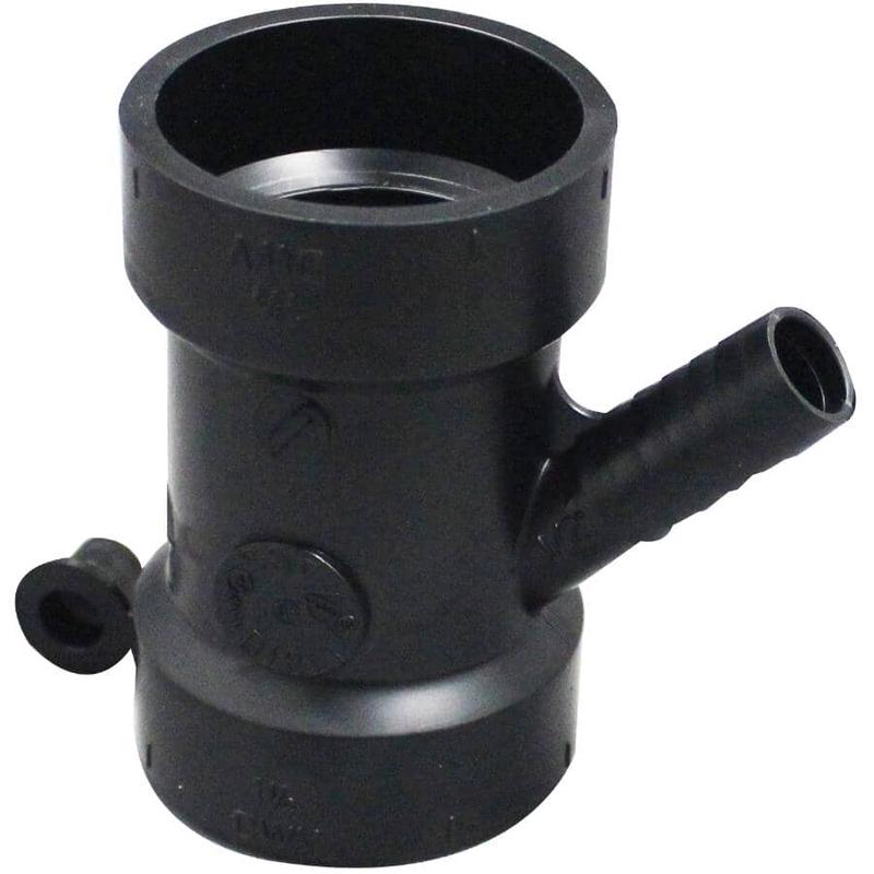 1-1/2\" Hub x 1-1/2\" Hub x 1/2\" Spigot ABS Dishwasher Wye