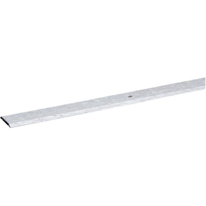 1\" x 3\' Hammered Silver Seambinder Edging