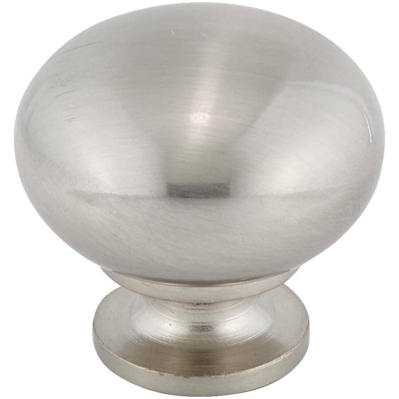 1-1/4\" Contemporary Cabinet Knob - Brushed Nickel