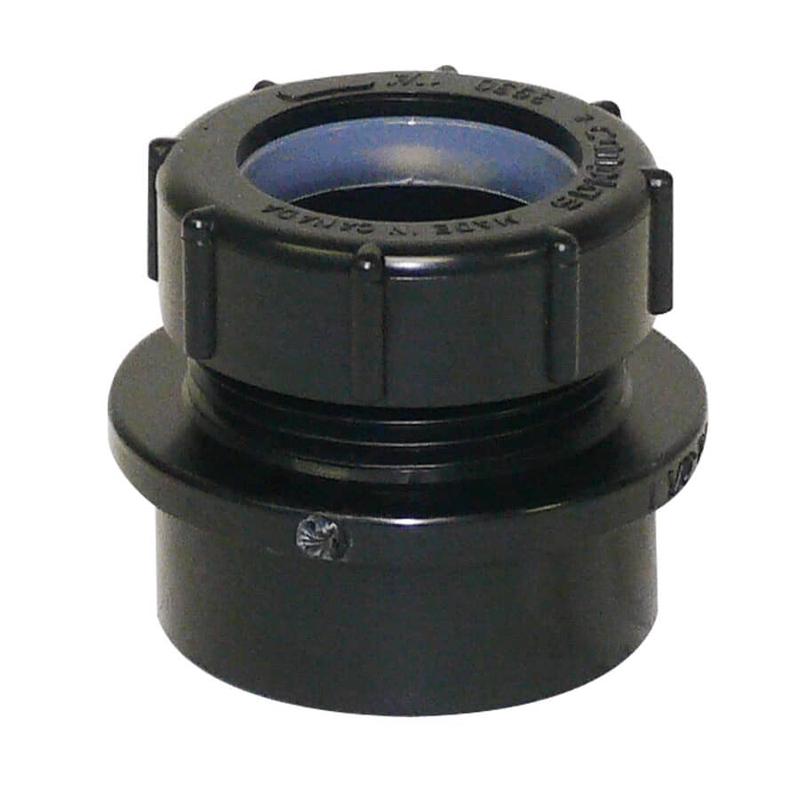 1-1/2\" Spigot x 1-1/4\" Slip ABS P-Trap Adapter