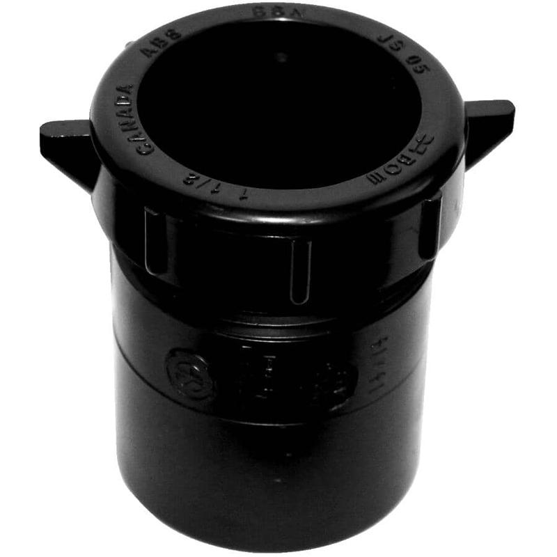 1-1/2\" Spigot x 1-1/2\" Slip ABS P-Trap Adapter