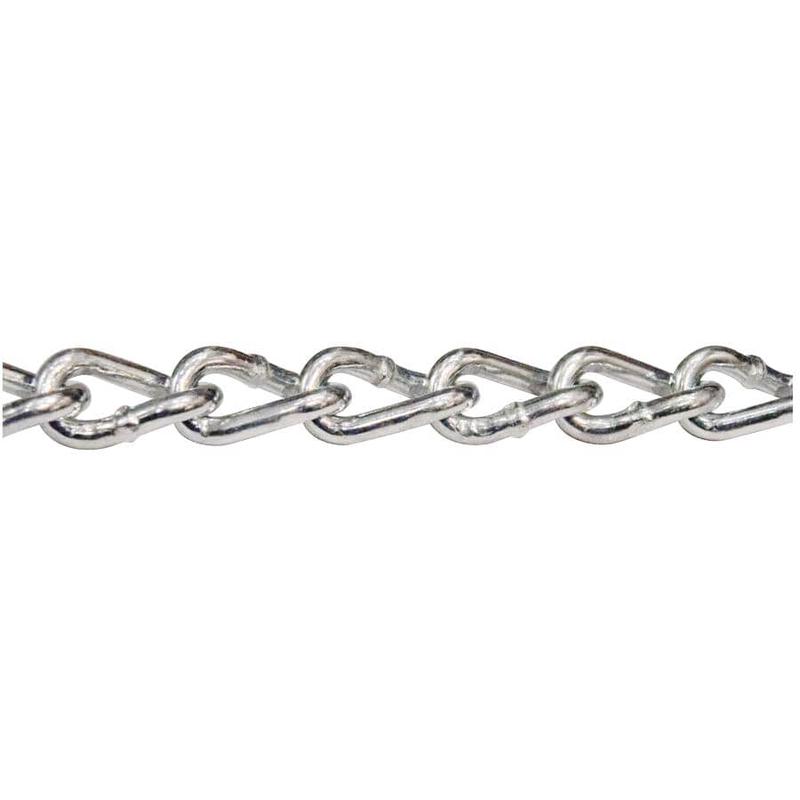 1\' x 3/16\" Twist Machine Chain - Zinc Plated
