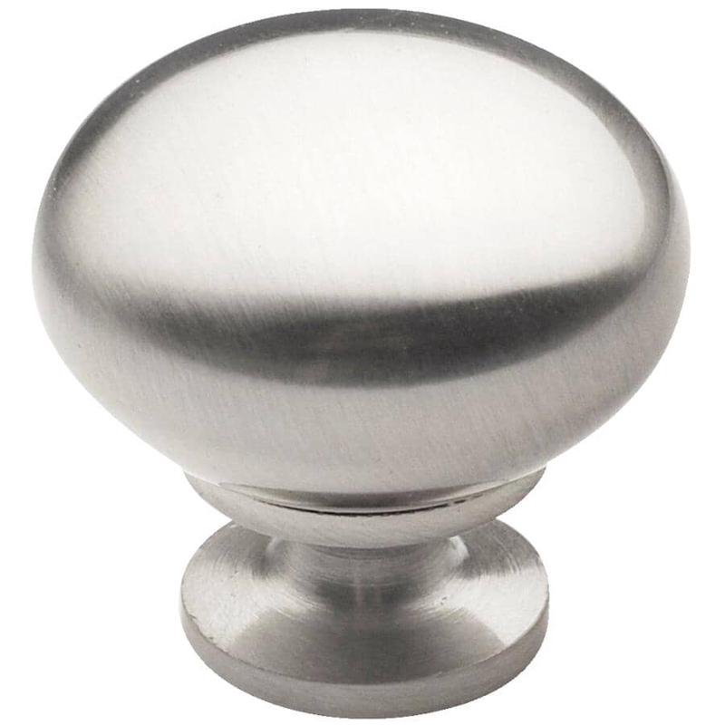 1-1/4\" Contemporary Cabinet Knobs - Brushed Nickel, 10 Pack