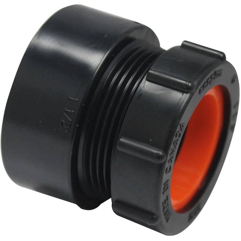 1-1/2\" Hub x 1-1/2\" Hub x 1-1/4\" Slip ABS P-Trap Adapter