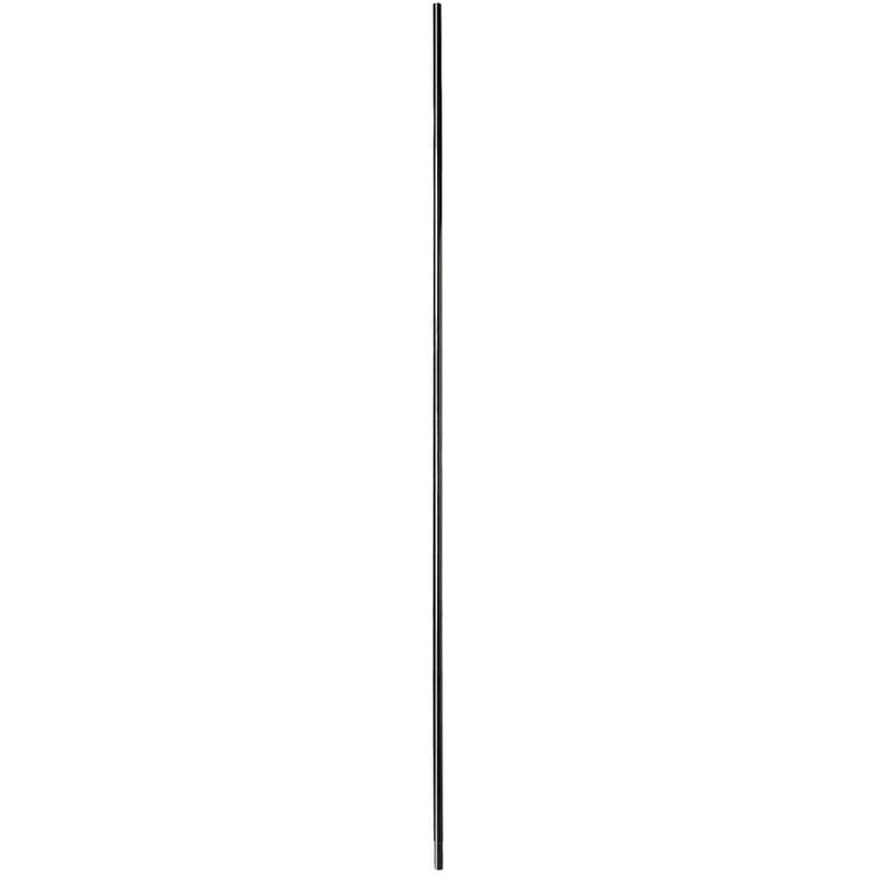 1-1/4\" x 10-1/4\' Black Top Fence Rail - with Swagged End