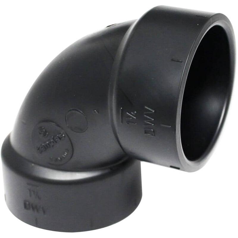1-1/4\" Hub x Hub ABS 90 Degree Elbow