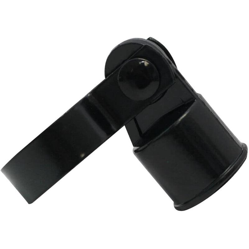 1-1/4\" Black Link Rail End Assembly