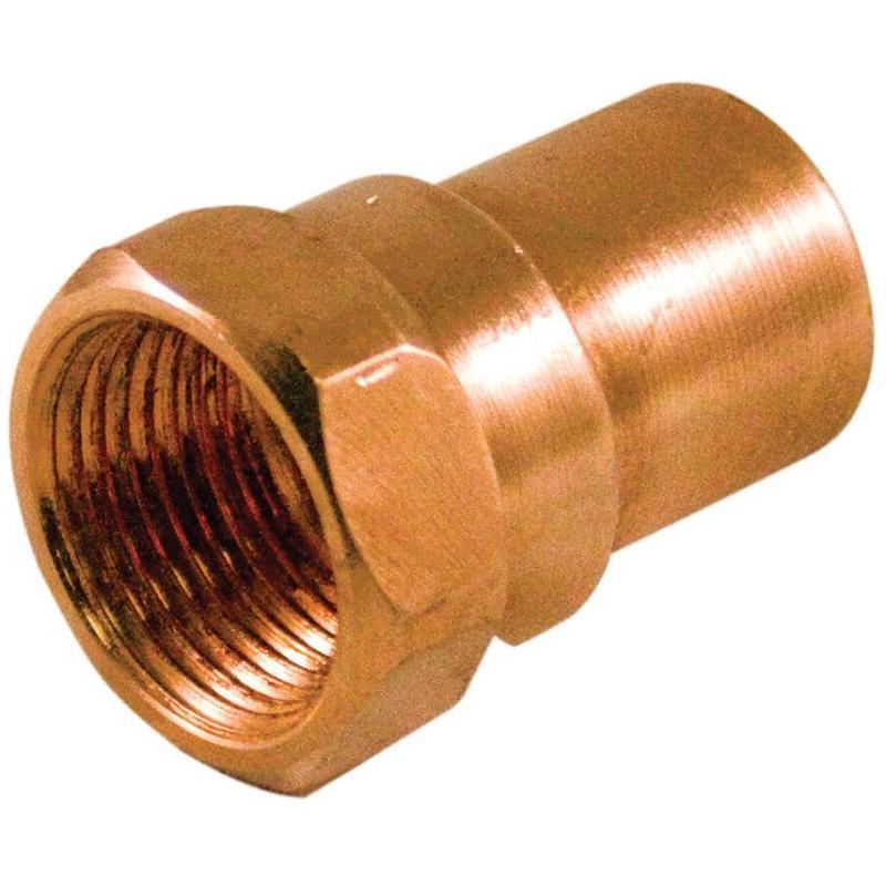 1/2\" Copper x 1/2\" Female Pure Copper Adapter