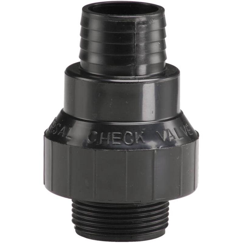 1-1/4\" Check Valve - Plastic