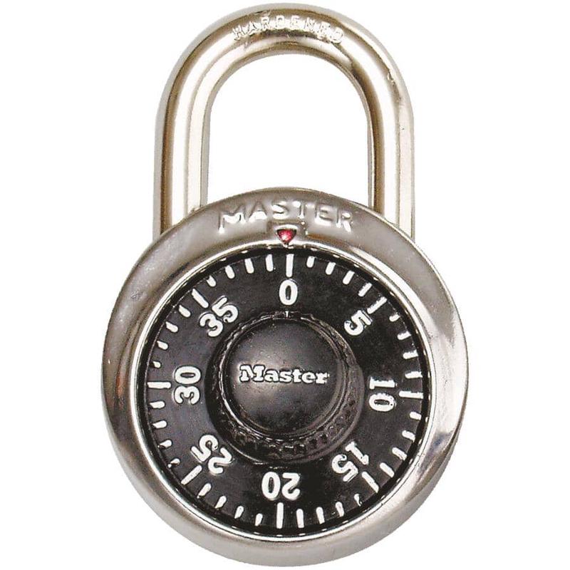 1-7/8\" Black Combination Padlock