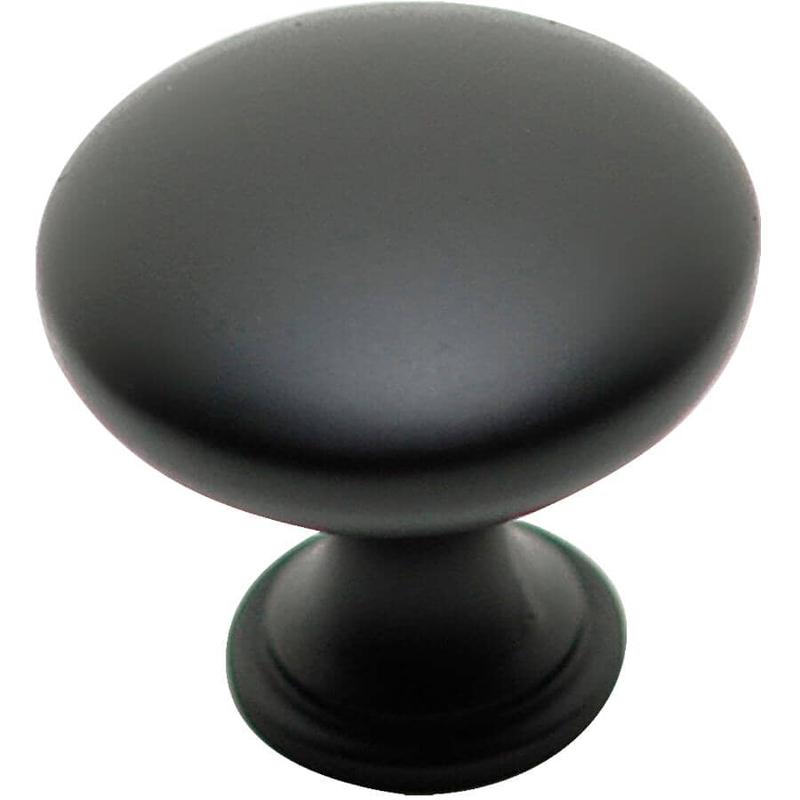 1-3/16\" Contemporary Cabinet Knob - Matte Black
