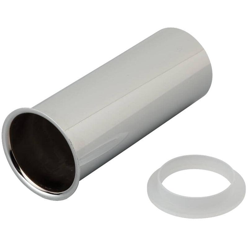 1-1/2\" x 4\" Chrome Plated Flanged Drain Tailpiece