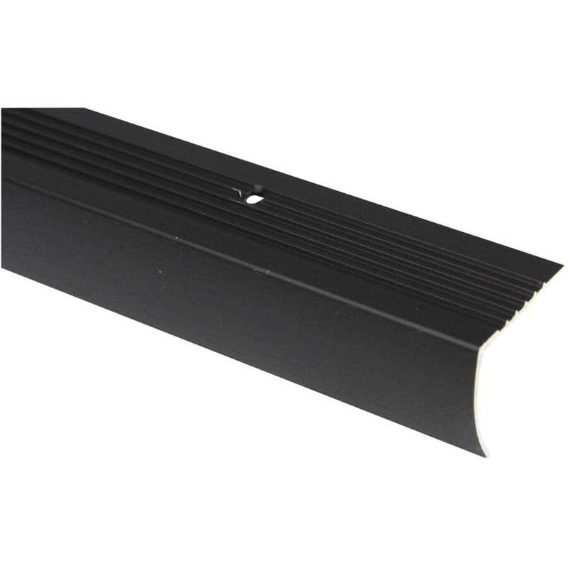 1-1/8\" x 6\' Hammered Antique Bronze Stair Nose Moulding